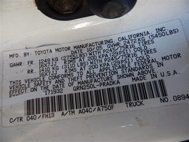 2006 Toyota Tacoma White Crew Cab 4.0L AT 4WD #Z22128
